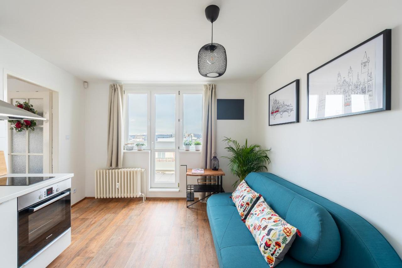Bright Charming Apt With Terrace, Parking & Airco. Praga Exterior foto